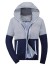 Stylische zweifarbige Herrenjacke J1007 grau