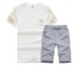 Stylisches Herrenset – T-Shirt und Shorts J2289 grau