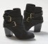 Štýlové dámske členkové topánky J2278 čierna