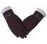 Stylové dámské rukavice s mašlí J2770 hnědá