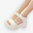 Štýlové dámske sandále na suchý zips biela