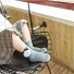 Štýlové dievčenské ponožky sivá
