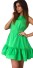 Štýlové letné šaty bez rukávov J2972 zelená