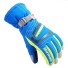 Štýlové lyžiarske rukavice modrá