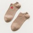 Štýlové ponožky s obrázkami kávová