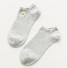 Štýlové ponožky s obrázkami svetlo sivá