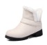Stylowe damskie buty zimowe J1159 biały