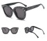 Stylowe damskie okulary przeciwsłoneczne retro J3017 czarny