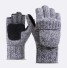 Stylowe rękawiczki bez palców J2742 jasnoszary