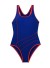Stylowy jednoczęściowy strój kąpielowy dla dziewczynek J2494 niebieski