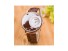 Stylowy zegarek damski z zegarem w cyferblacie J3176 brązowy