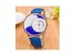 Stylowy zegarek damski z zegarem w cyferblacie J3176 niebieski