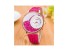 Stylowy zegarek damski z zegarem w cyferblacie J3176 różowy