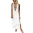 Sukienka maxi damska A1 biały