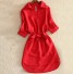 Sukienka mini Ronda monochromatyczna czerwony