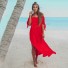 Sukienka plażowa Herta czerwony