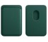 Suport card din piele cu magnet MagSafe pentru iPhone verde