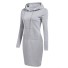 Sweatshirt-Kleid für Damen grau