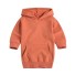 Sweatshirt-Kleid für Mädchen orange