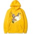 Sweatshirt mit Blumen gelb