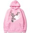 Sweatshirt mit Blumen rosa