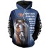 Sweatshirt mit einem Pferd A4501 13