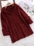 Sweter damska z kapturem G424 wino