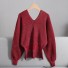 Sweter damski A2341 ciemnoczerwony