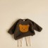 Sweter dziecięcy L575 ciemny brąz