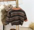 Sweter dziecięcy L619 brązowy