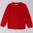Sweter dziecięcy zapinany na guziki J3287 czerwony