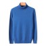 Sweter męski z golfem F170 niebieski