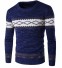 Sweter męski ze wzorem J2233 ciemnoniebieski