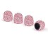 Szelepsapkák kövekkel 4 db L24 rózsaszín