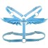 Szelki damskie ze skrzydłami jasnoniebieski