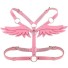 Szelki damskie ze skrzydłami różowy
