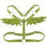 Szelki damskie ze skrzydłami zielony
