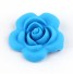 Szilikon gyöngyök virág alakú - 10 db kék
