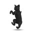Szilikon teás szűrő C124 macska fekete