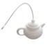 Szilikon teaszűrő - teáskanna fehér