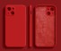 Szilikon védőburkolat iPhone 15 Plus készülékhez piros
