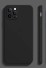 Szilikon védőburkolat iPhone 15 Pro Max készülékhez fekete