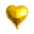 Szív alakú léggömb sárga