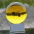 Szklane zdjęcie sferyczne C471 żółty