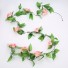 Sztuczna girlanda z róż pnących morela