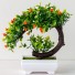 Sztuczne bonsai w doniczce pomarańczowy