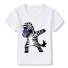 T-Shirt für Mädchen dabbing J622 Zebra