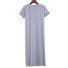 T-Shirt-Maxikleid grau