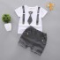 T-Shirt und Shorts für Jungen L1142 grau