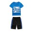 T-Shirt und Shorts für Jungen L1603 blau